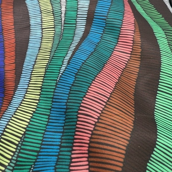 BLACK BUTTERFLY COLORFUL ABSTRACT PATTERN SMALL BACKPACK PURSE - Picture 13 of 16